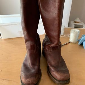 Frye mid calf boots size 8